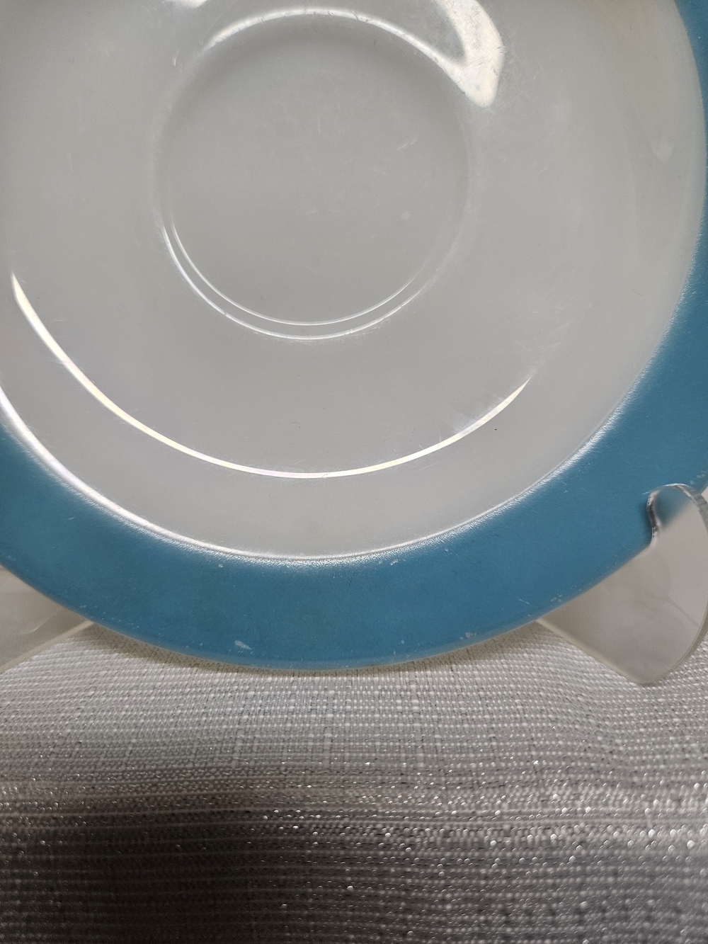 Pyrex Saucer Turquoise Rim - Picture 8 of 9